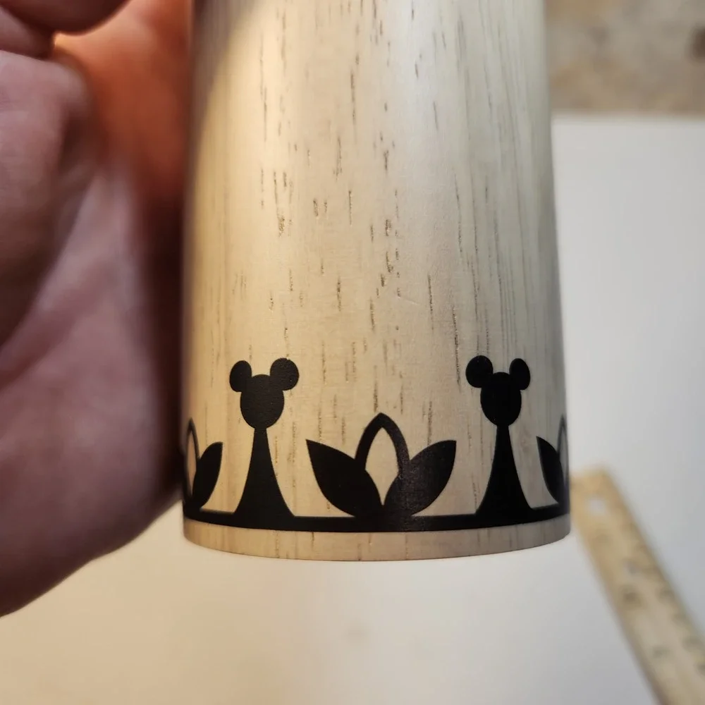 Disney Mickey Mouse Salt and Pepper Mill Set Wood Black Cream FAC-014182-21106